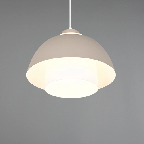 Design pendant lamp Tilos sand brown Ø 30cm Trio 4017807690118