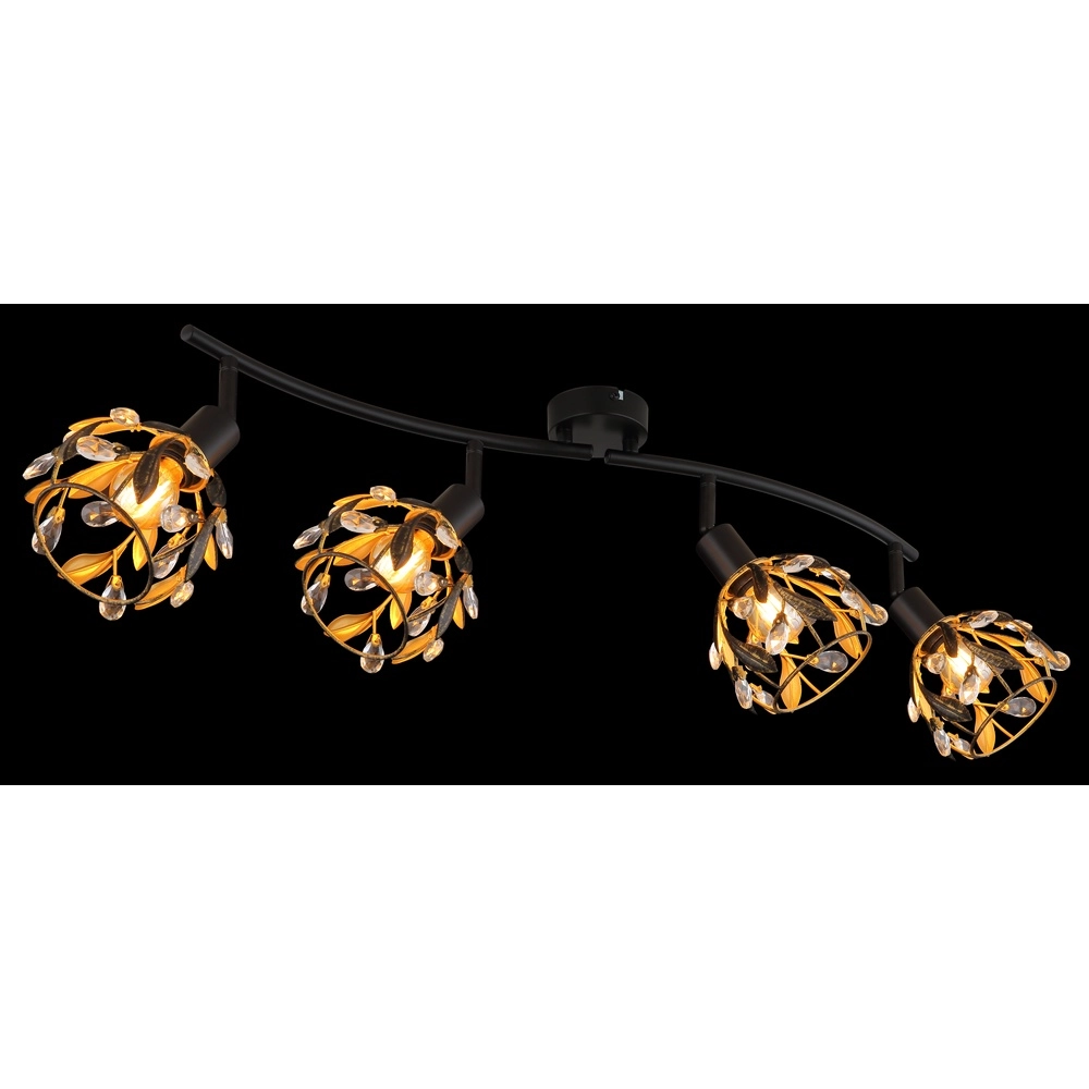 Country ceiling lamp Mika Black Globo 9007371528295