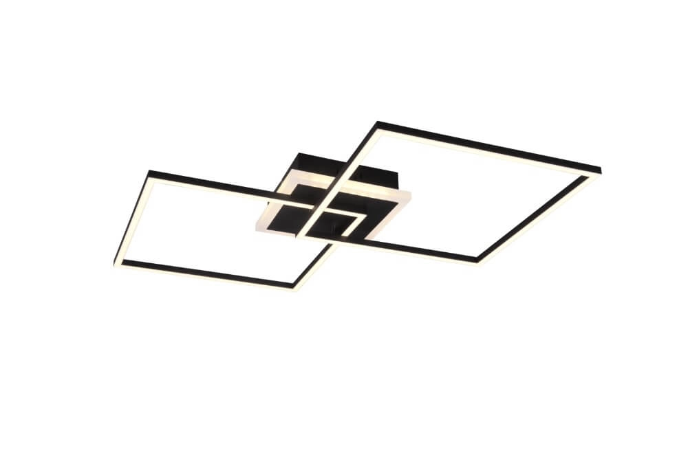 Ceiling lamp Arribo 2-compartment black Trio 4017807500455
