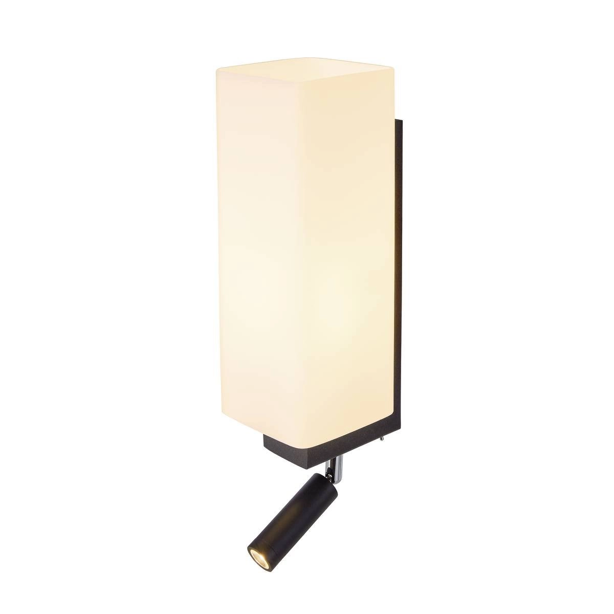 Bedroom wall lamp Quadrass black