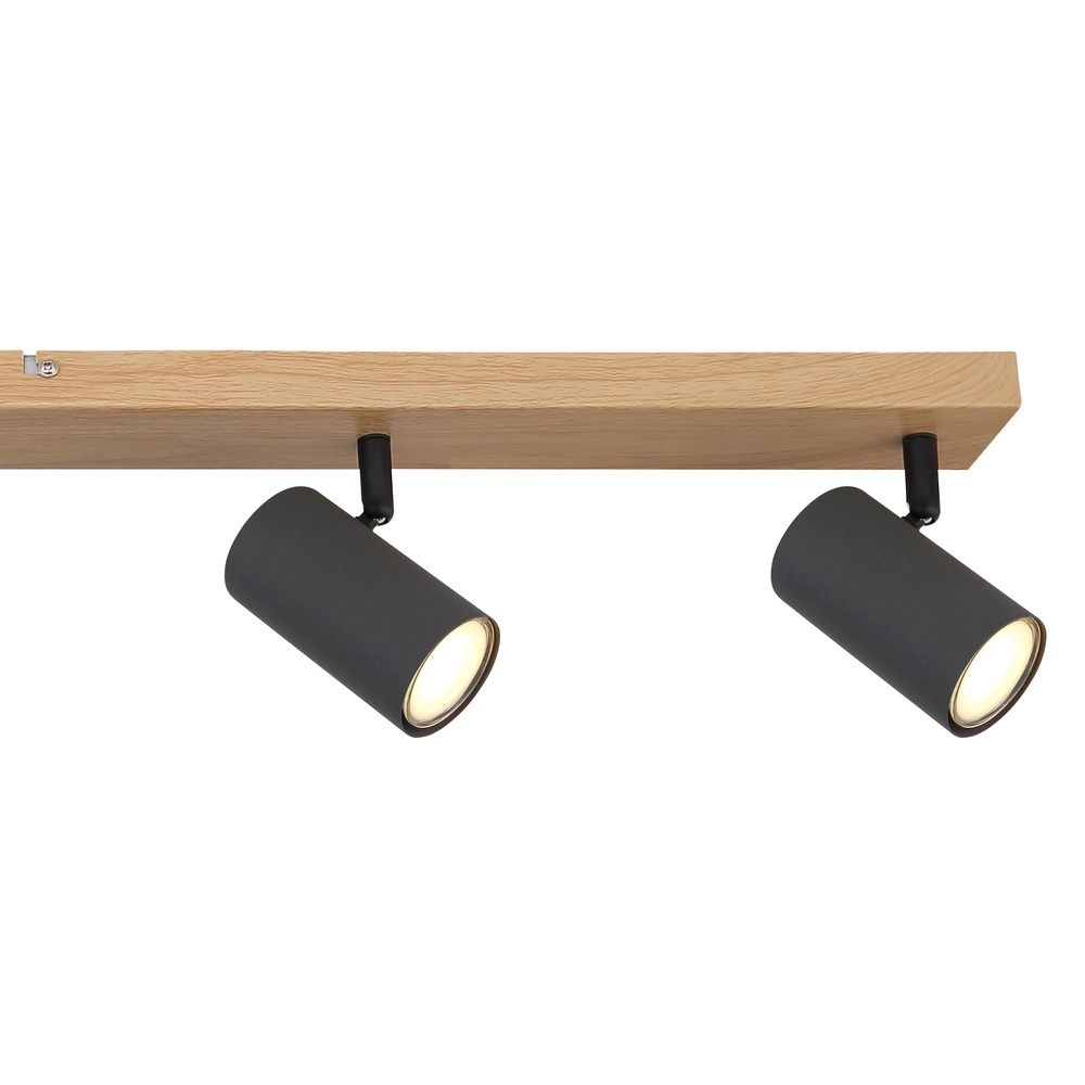 Ceiling lamp 6-lights Robby wood Globo 9007371436590