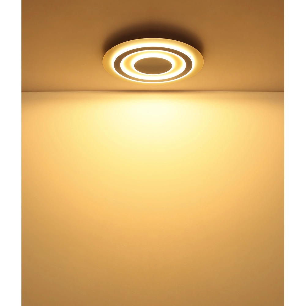 Design ceiling lamp Jayden sand brown Ø 48cm Globo 9007371586004