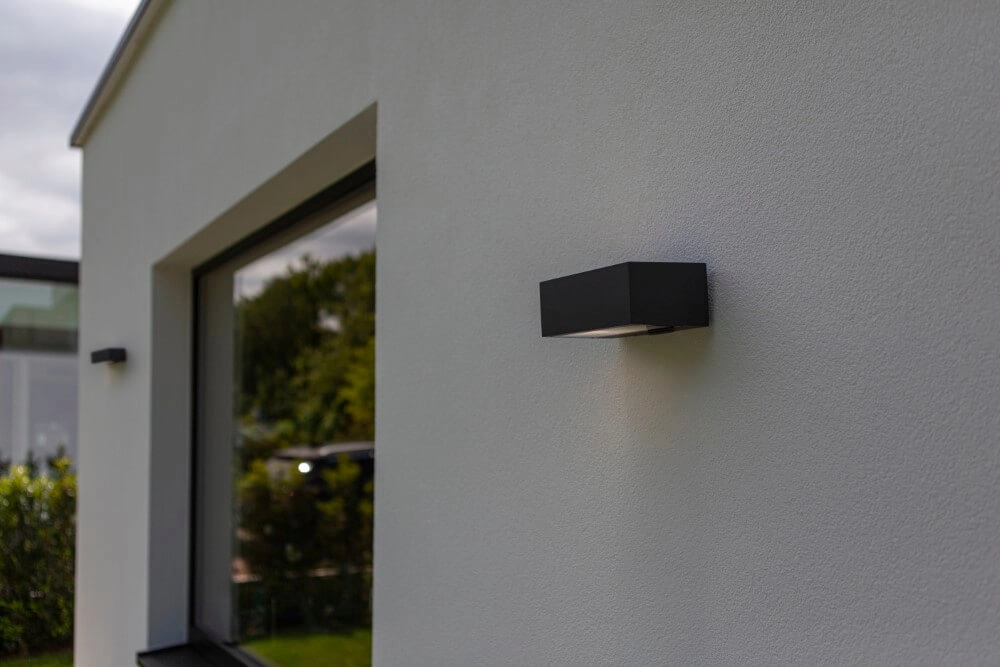 Sleek wall lamp Gemini Design anthracite Lutec 6939412015378