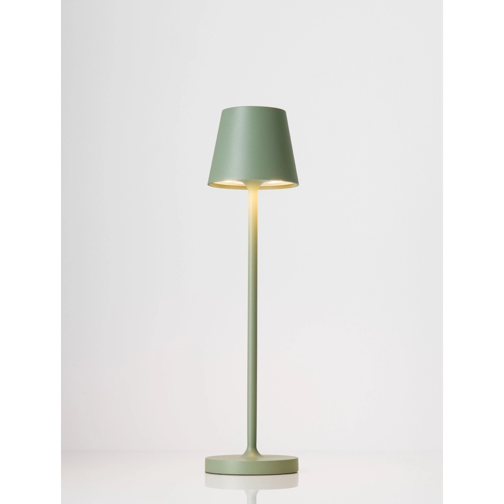 Table lamp Petit olive green rechargeable