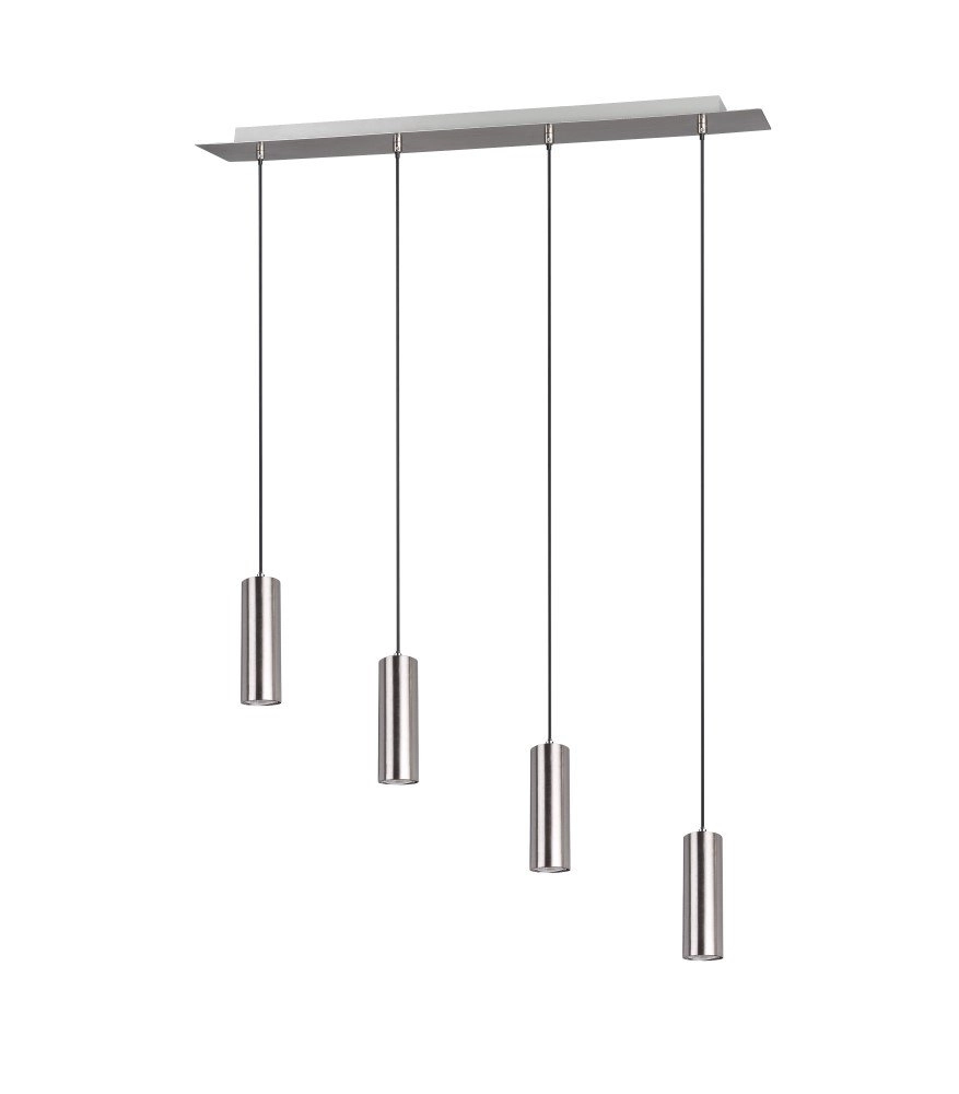 Pendant lamp Marley 4-light nickel matt Trio 4017807408775