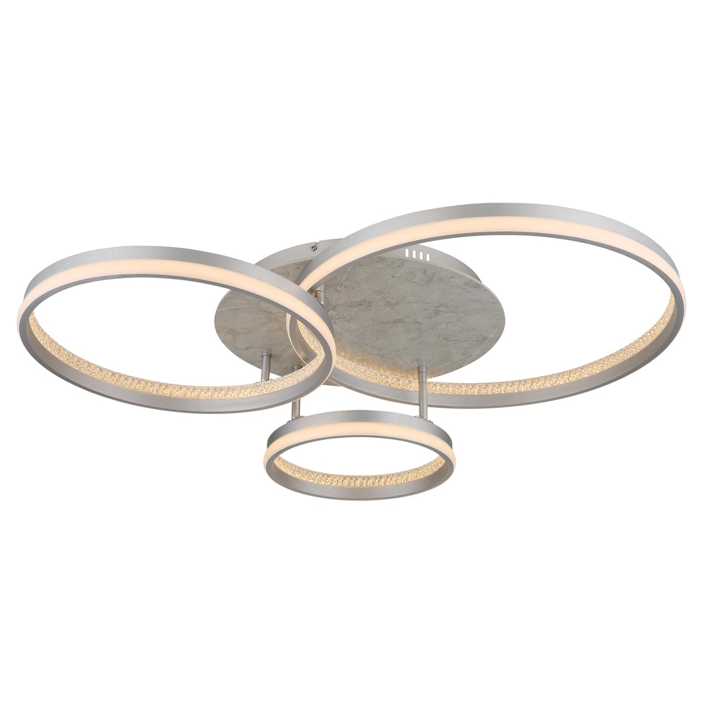 Ceiling lamp Mary silver grey 3-light Globo 9007371519859