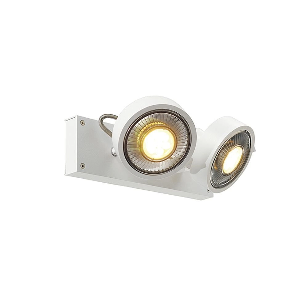 Design spotlights Kalu 2 QPAR111 2-light white SLV 4024163142427