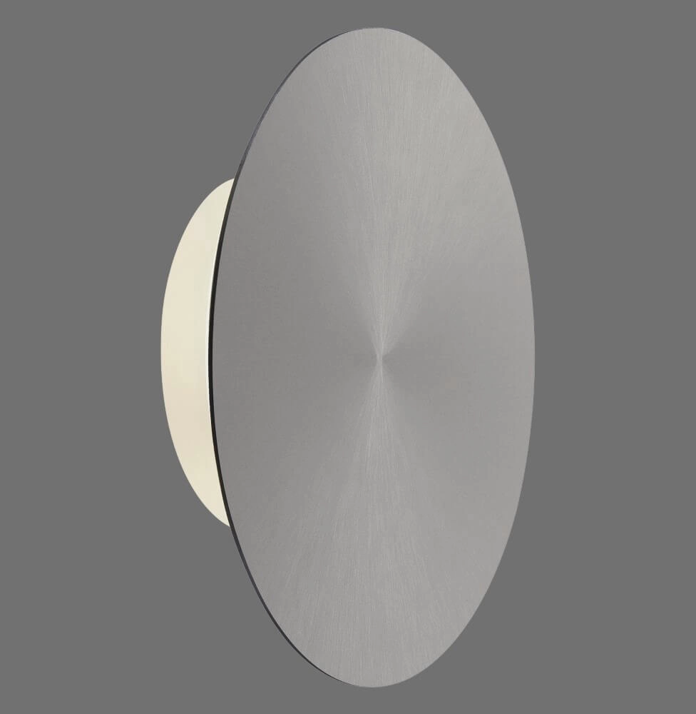 Design wall lamp Akku Puntua Ø 18cm grey Paul Neuhaus 4012248372487