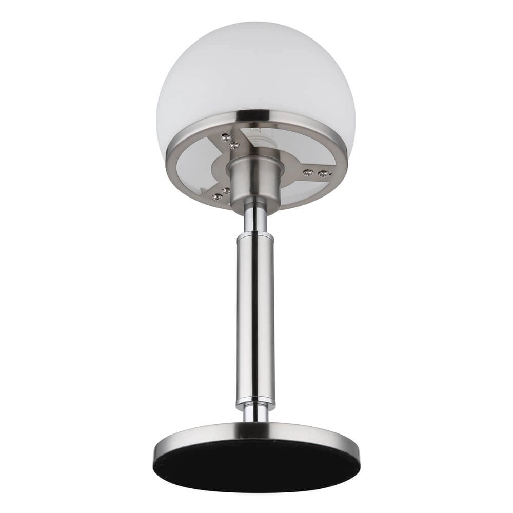 Table lamp Haku chrome with white glass Globo 9007371447312