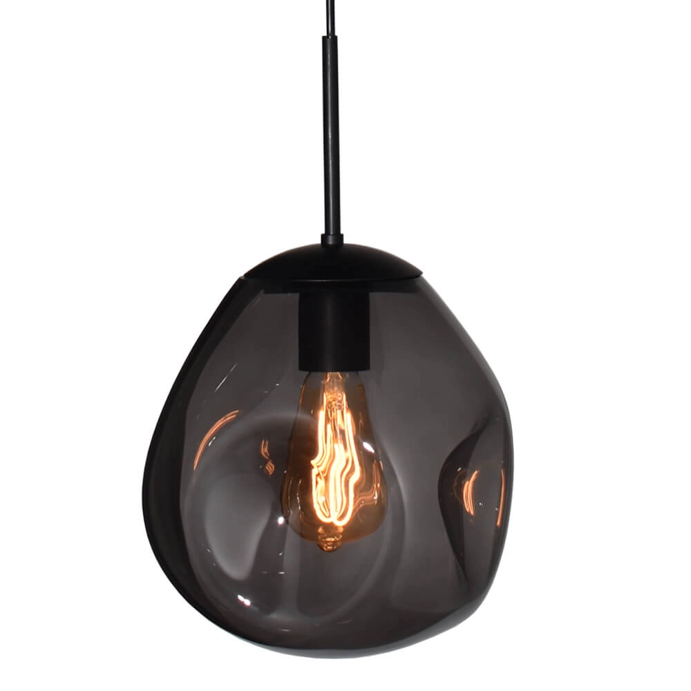 Hanging lamp Lava 4x smoke glass Ø 24cm Masterlight 8718121286105