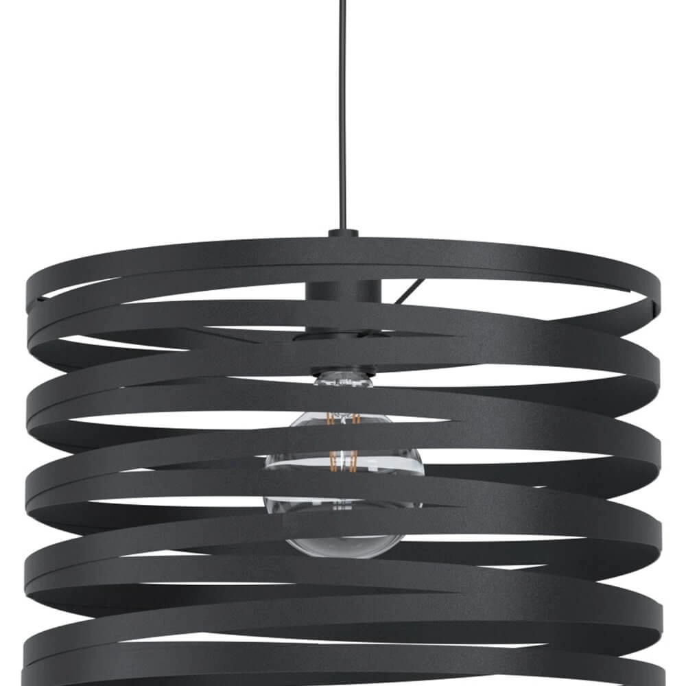 Black pendant lamp Cremella Ø 37cm Eglo 9002759993450
