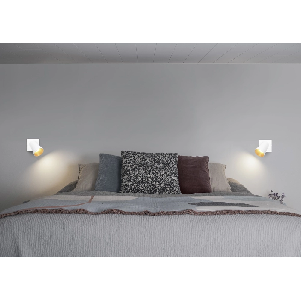 Wall spotlight Sharp white with switch Trio 4017807627749