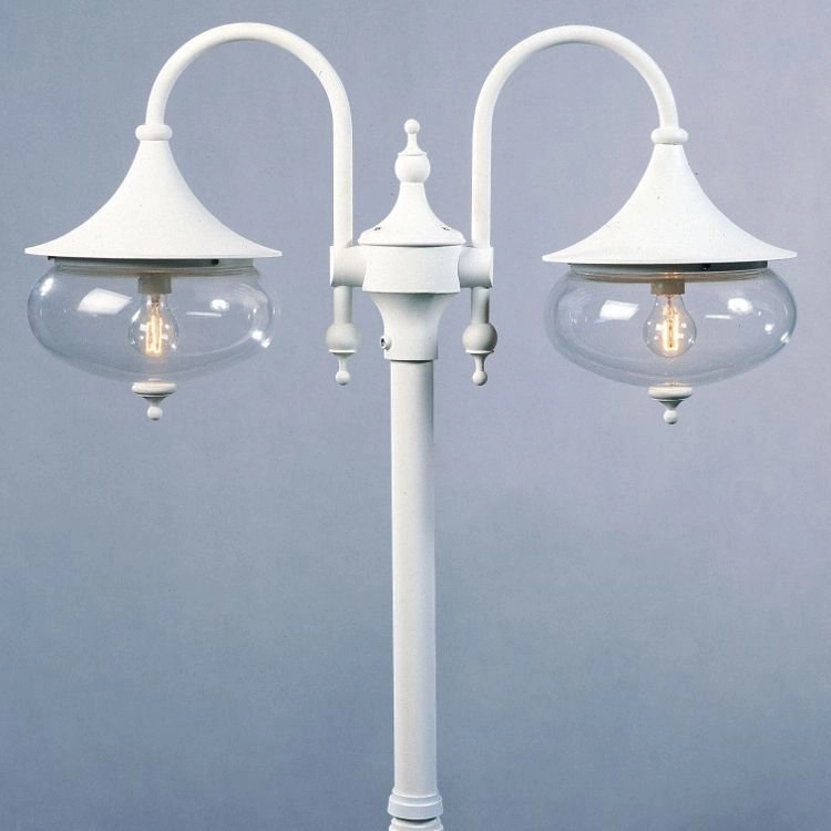 Classic lantern shade Libra 2-light white KonstSmide 7318306202503