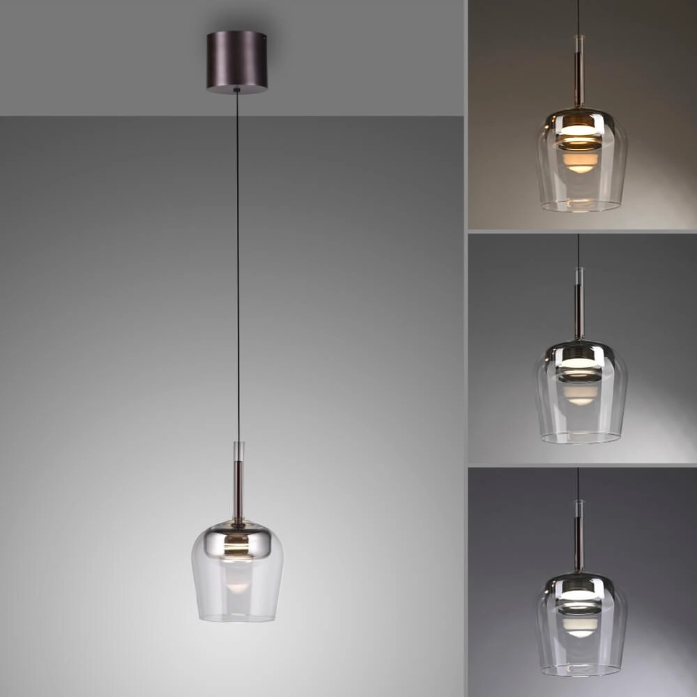 Pendant lamp Q-Kon silver Paul Neuhaus 4012248383865
