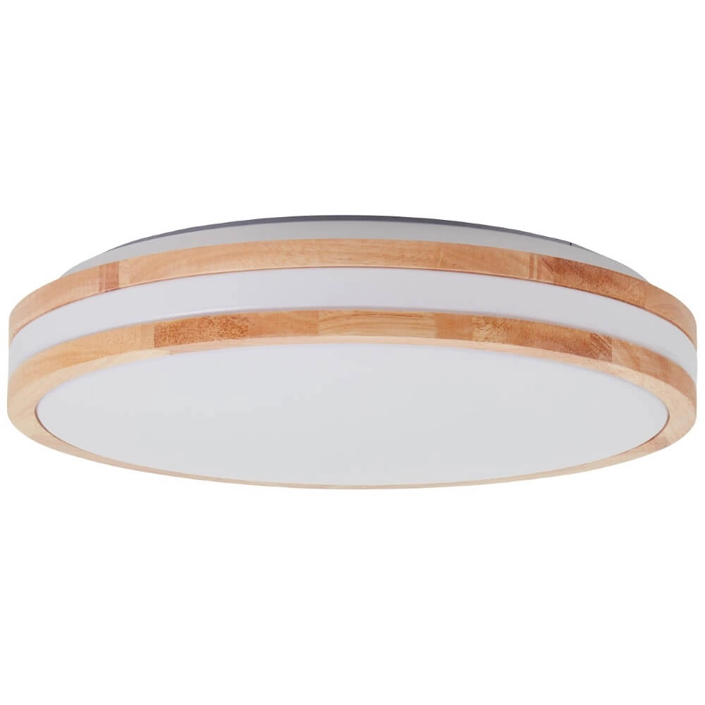 Wooden ceiling light Laskos Ø 38cm Brilliant 4004353396236
