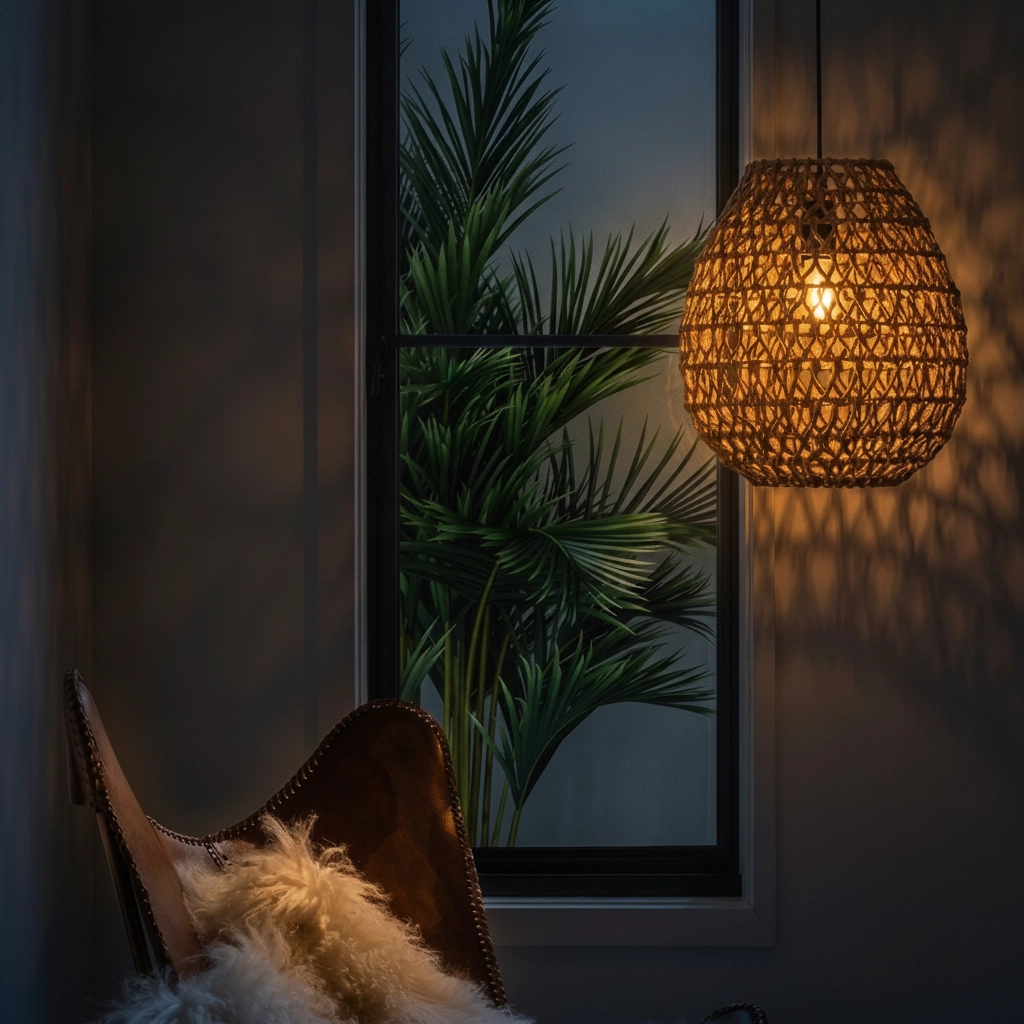 Pendant lamp Griffin brown