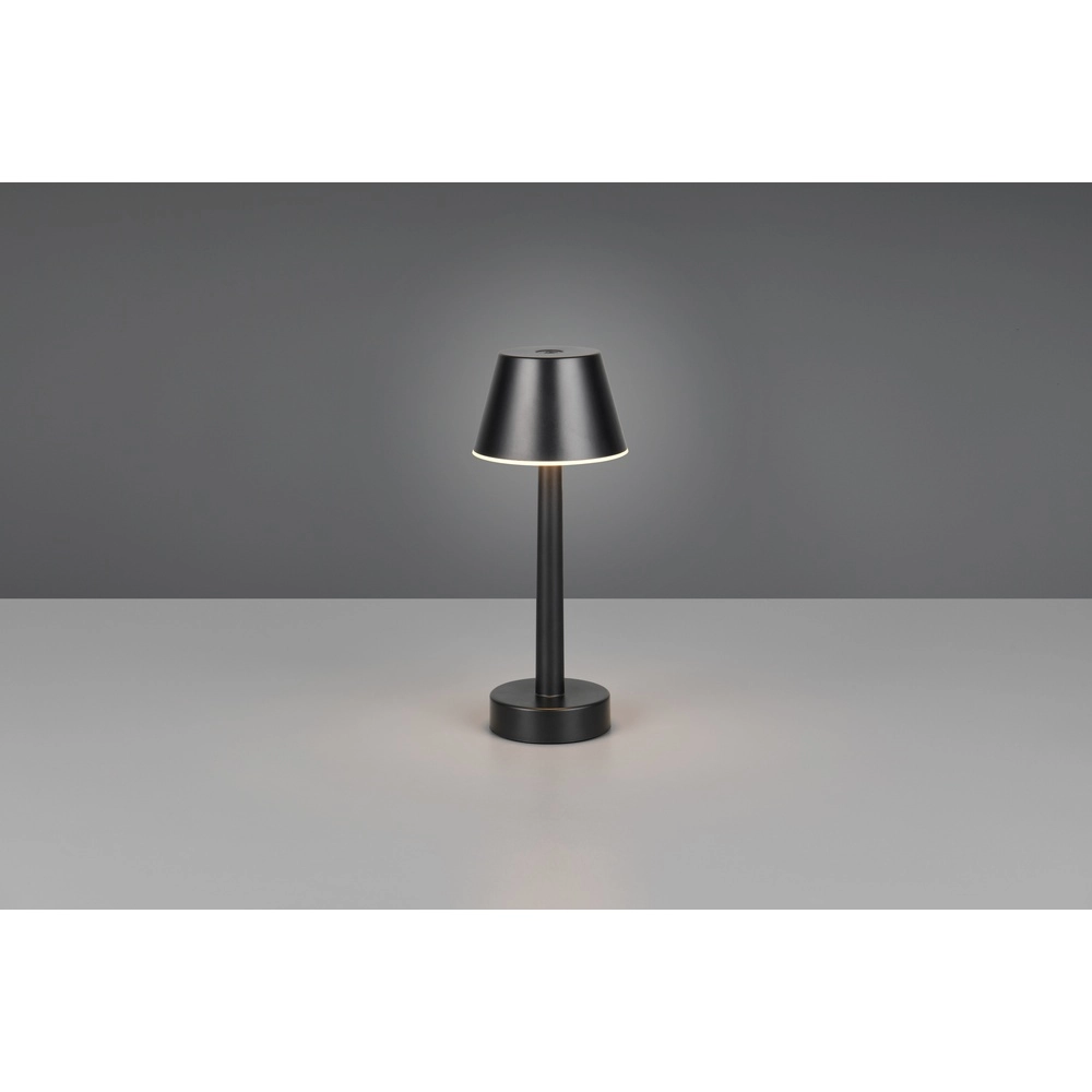 Rechargeable table lamp Vidal black Trio 4017807644838