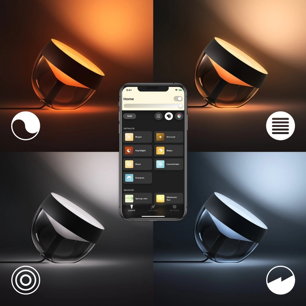 Uplight Hue Iris black Philips 8719514264489