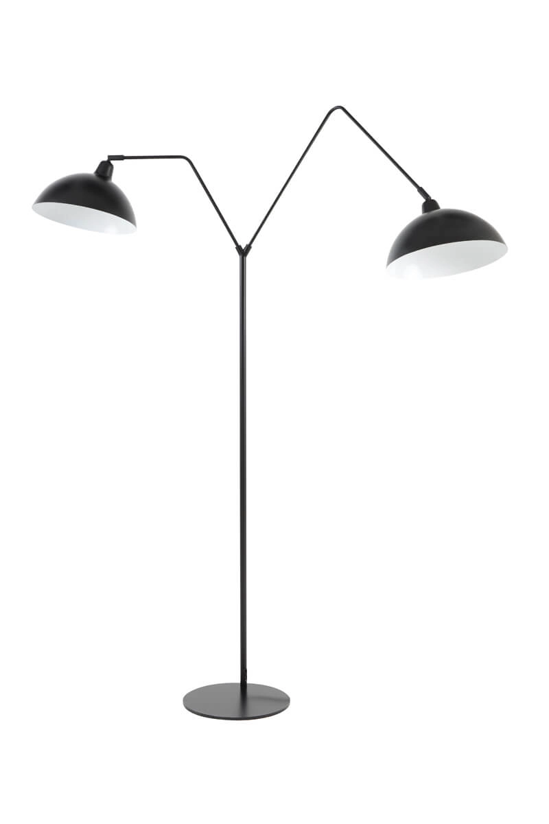 Black floor lamp Orion 2-light Light & Living 8717807305147