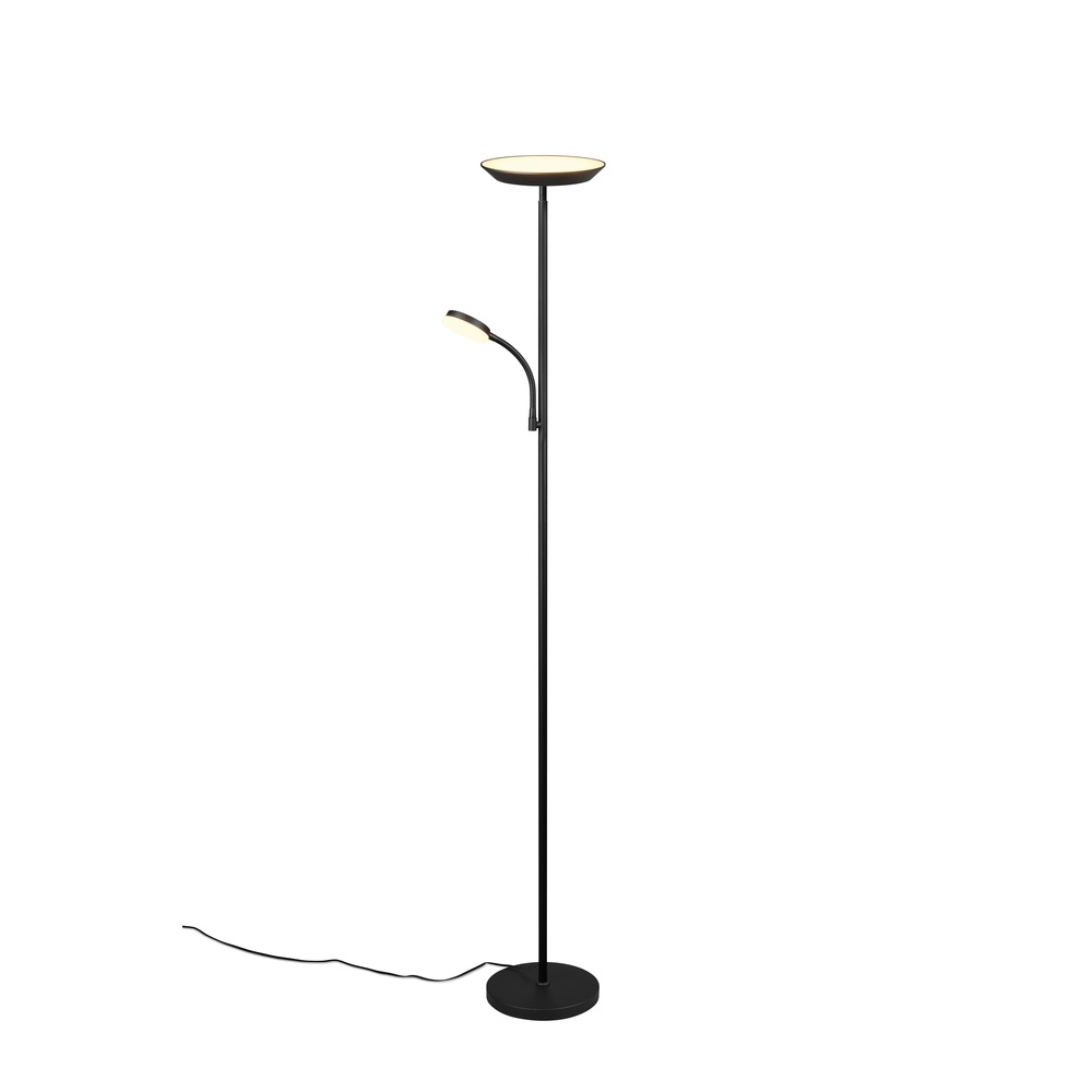 Floor lamp Specter black with reading lamp Trio 4017807612288