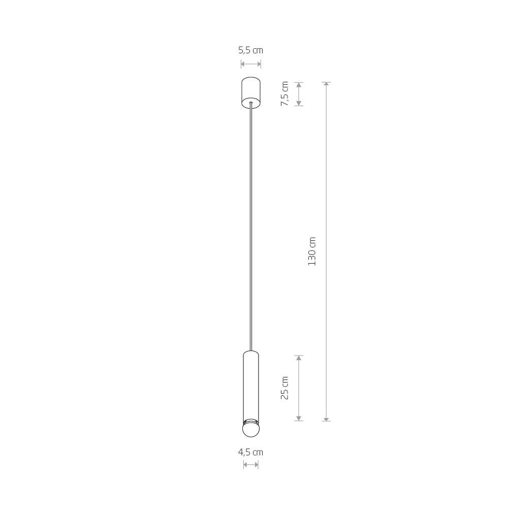 Design hanging lamp Baton Lyora 5903139785297