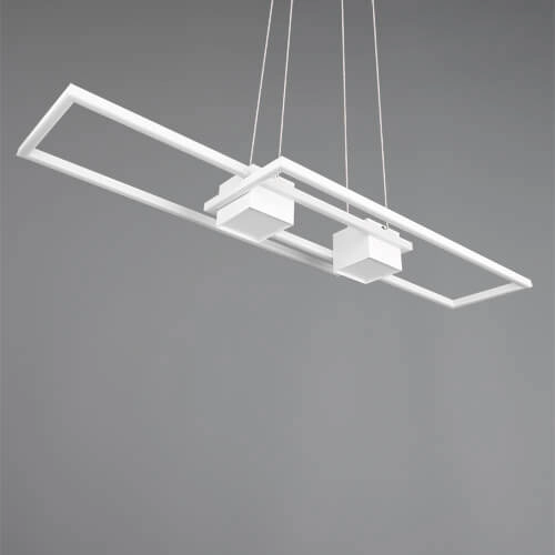 Led pendant light office Albany white Trio 4017807610338