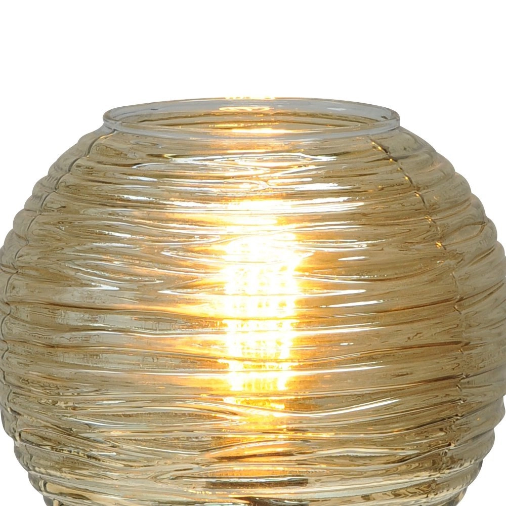 Table lamp Quinto Smoke with striped glass Masterlight 8718121216560