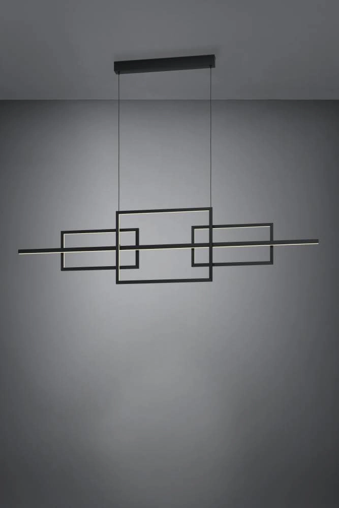 Office hanging lamp Puebla 150cm - black Stars of Light 9002759397982