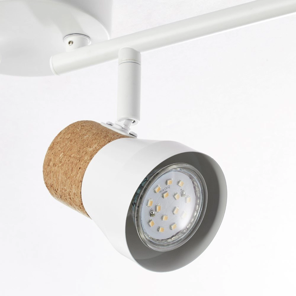 Cork ceiling spot Moka 4-light Brilliant 4004353321184