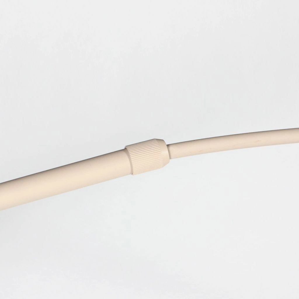 Arc lamp sand brown Silva Alba with white shade Ø60cm Steinhauer 8712746185720