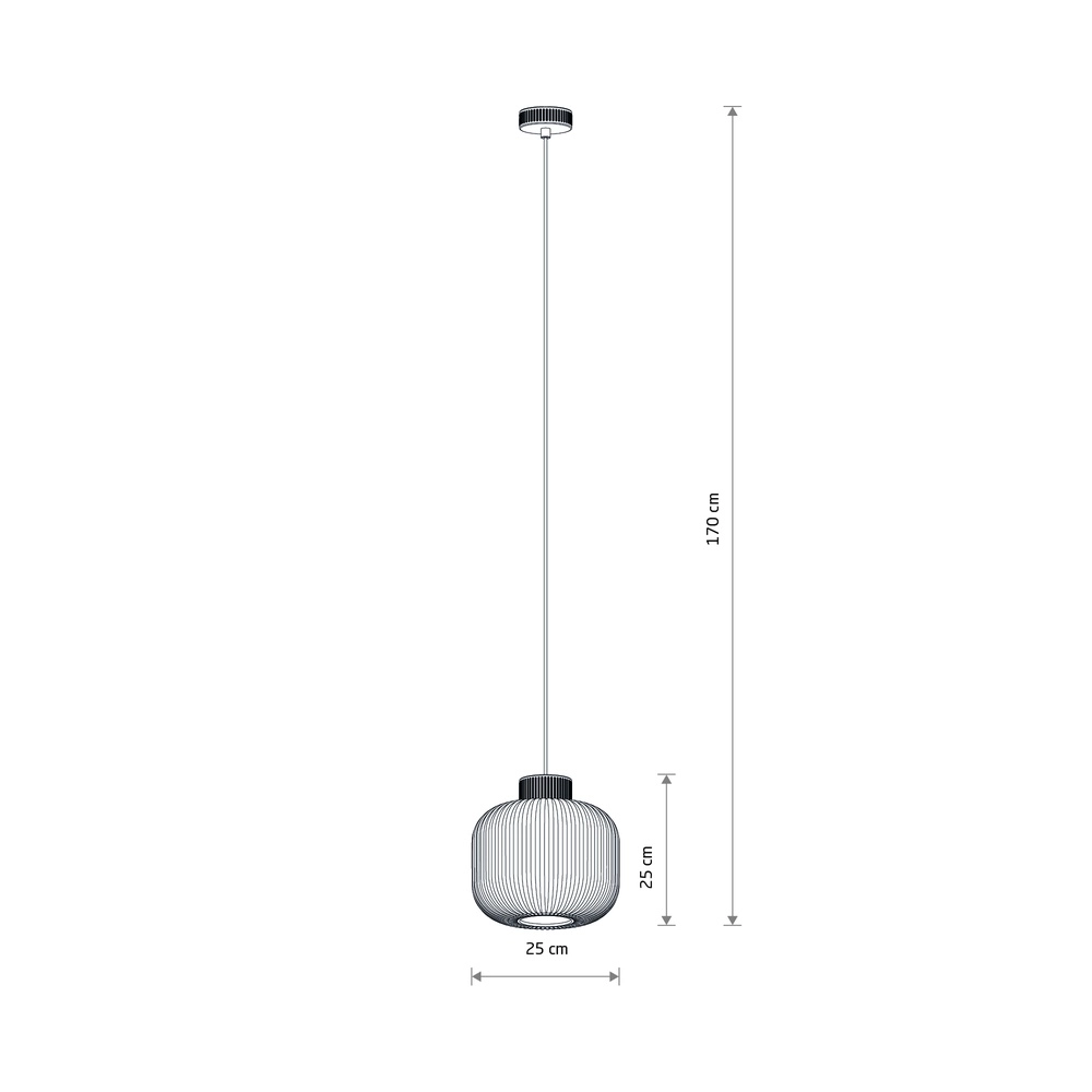 Pendant lamp Aurora grey Ø 25cm