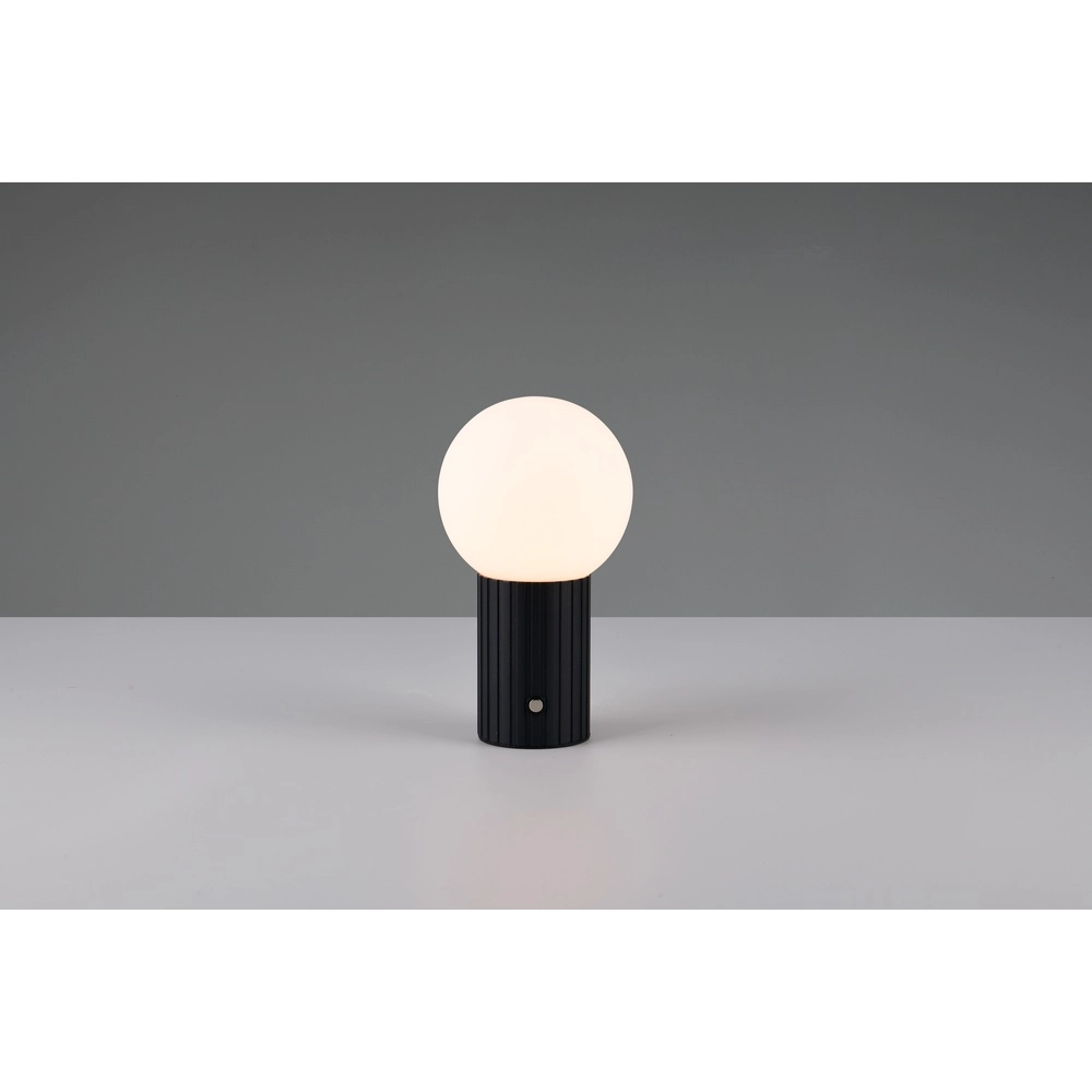Rechargeable table lamp Tauris black and white Trio 4017807643480
