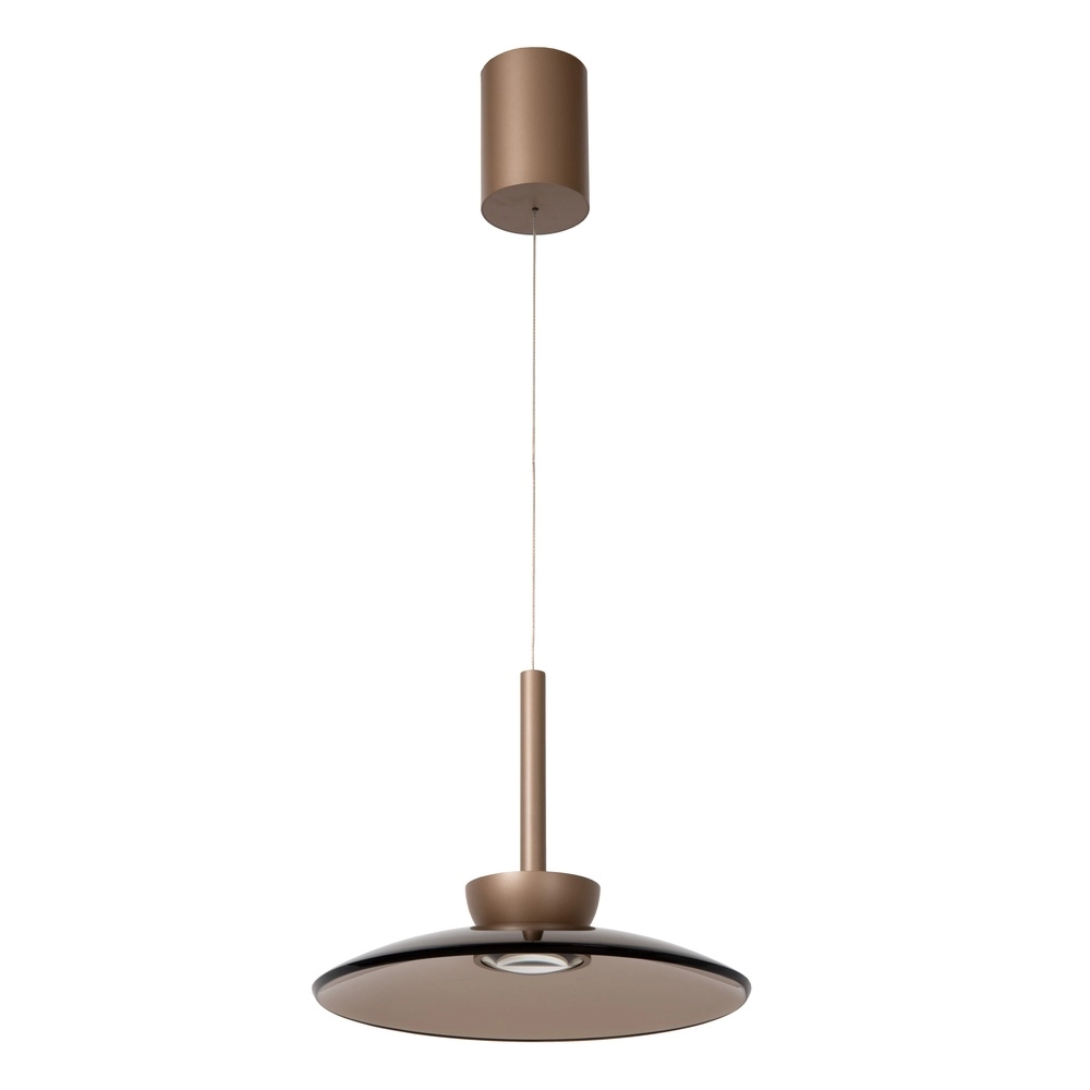 Glass led pendant light Santiago Ø 32cm - champagne Premium by Lucide 5411212221919