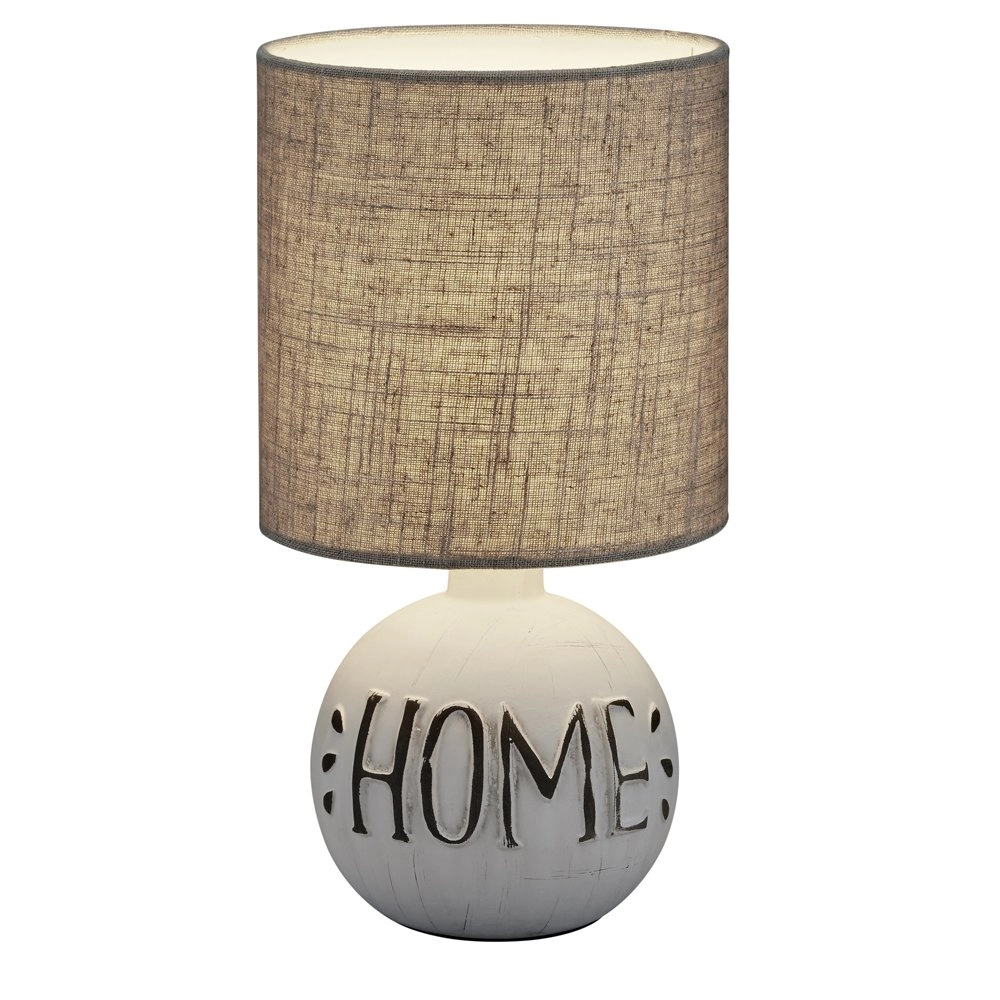 Country table lamp Esna Home 16cm grey