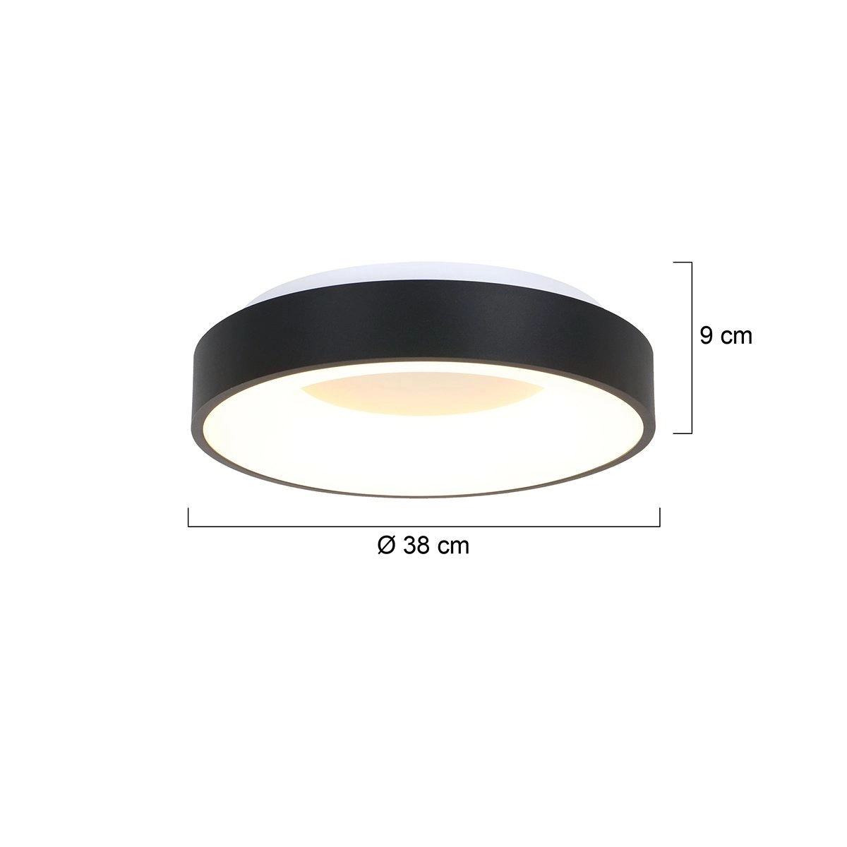 Bedroom ceiling lamp Ringlede Ø 38cm Steinhauer 8712746131246