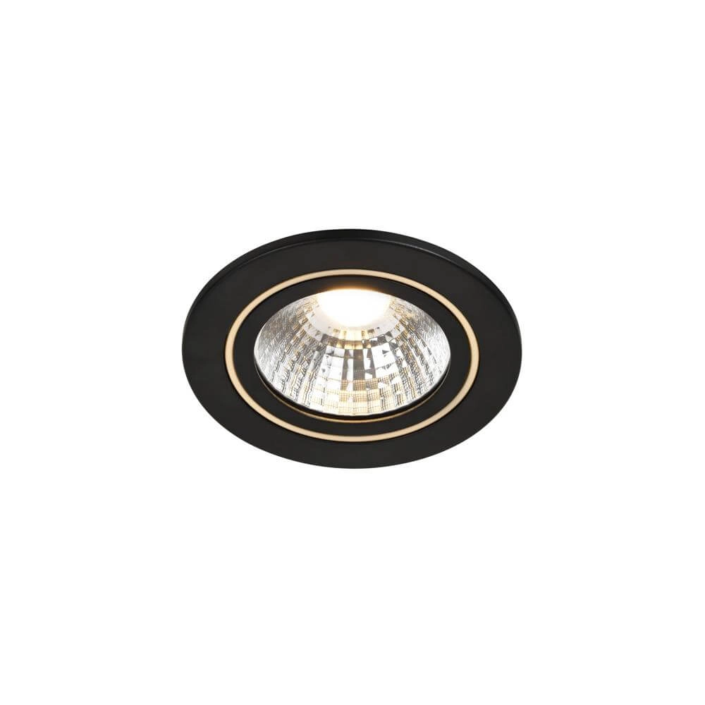 Round recessed spotlight Alec black Nordlux 5704924006968