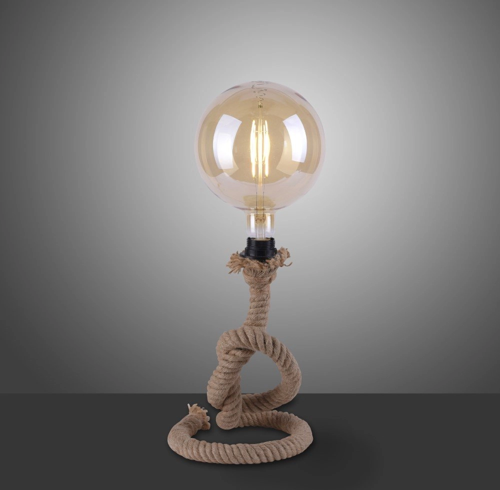 Table rope lamp Rope black with brown Just Light 4043689963101