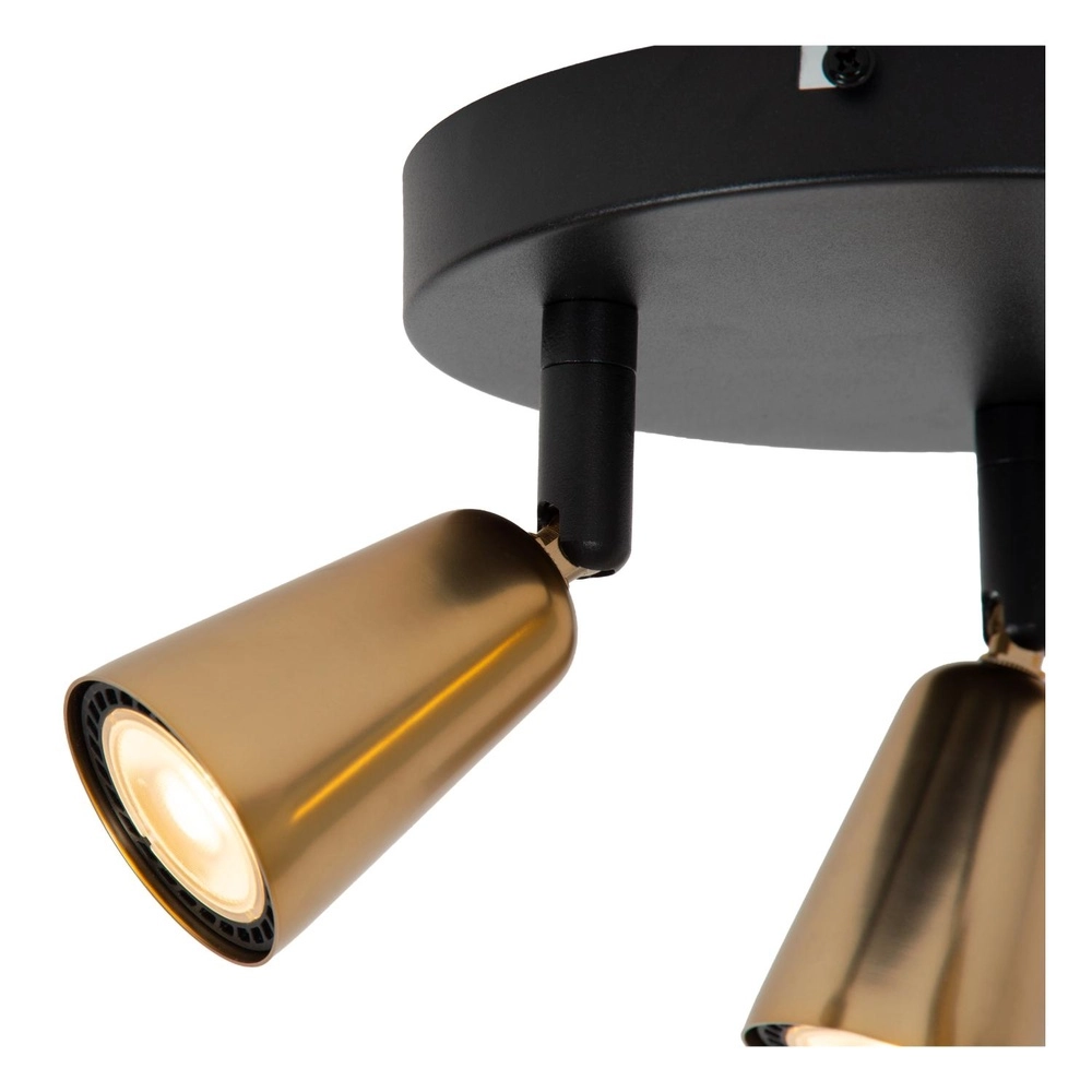 Ceiling spotlight Tiana 3-light champagne Lucide 5411212650405