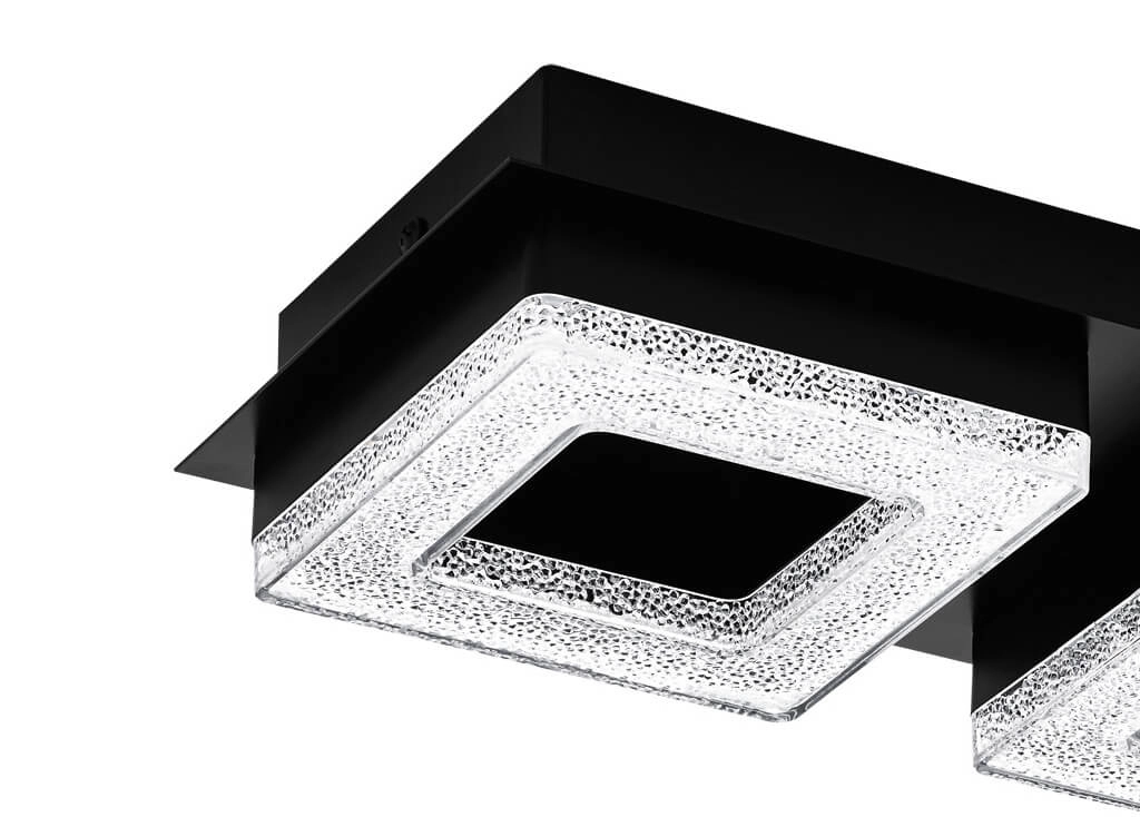 Led ceiling light Fradelo 1 3x4w - 3000K - 46cm black Eglo 9002759993252