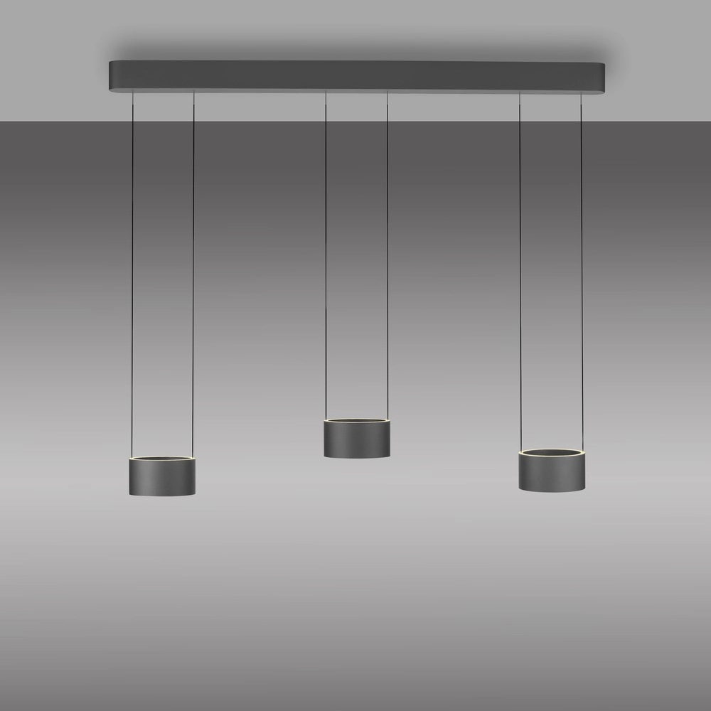 Design LED pendant light Pure Clipse Mystic grey Paul Neuhaus 4012248396315