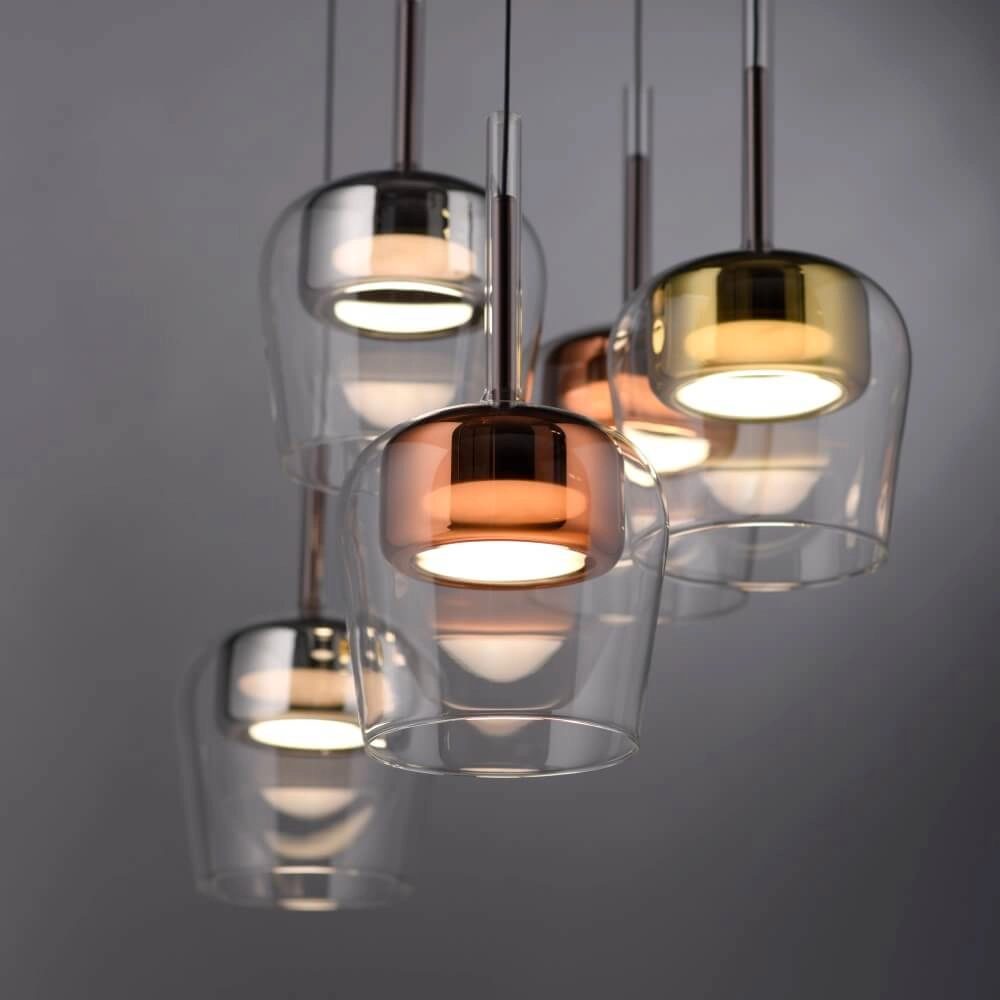 5-light pendant lamp Q-Kon Multiple colors Paul Neuhaus 4012248383889