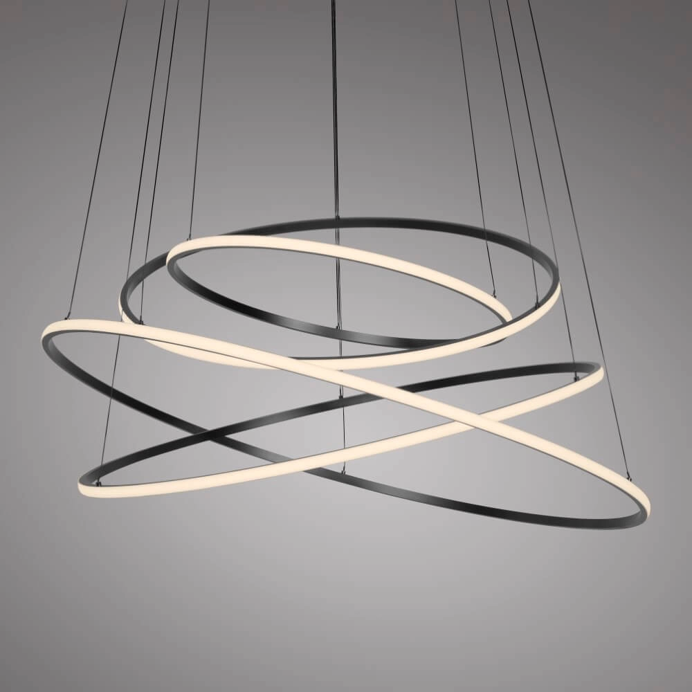 Design hanging lamp Pure E-Flying Rings gray Paul Neuhaus 4012248384466