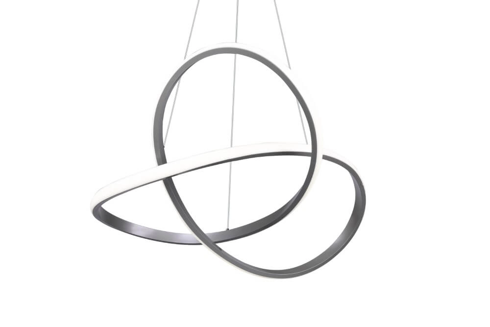 LED hanging lamp Course gray Trio 4017807521504