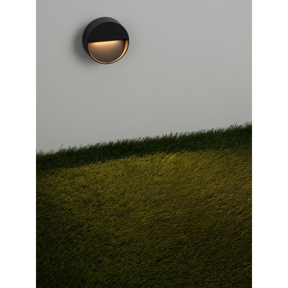 Round wall lamp Sete Black Lyora 5212017497925