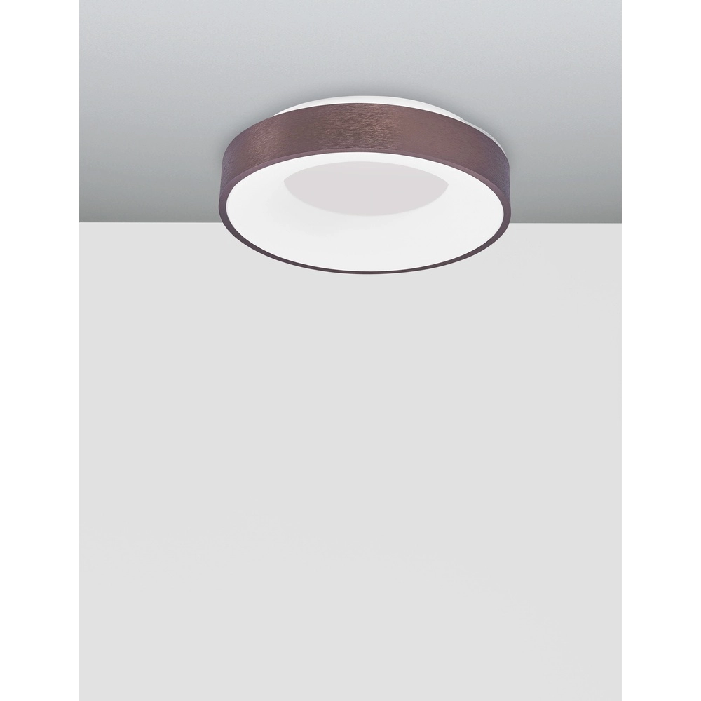 Ceiling lamp Rando Thin coffee brown Ø 38cm