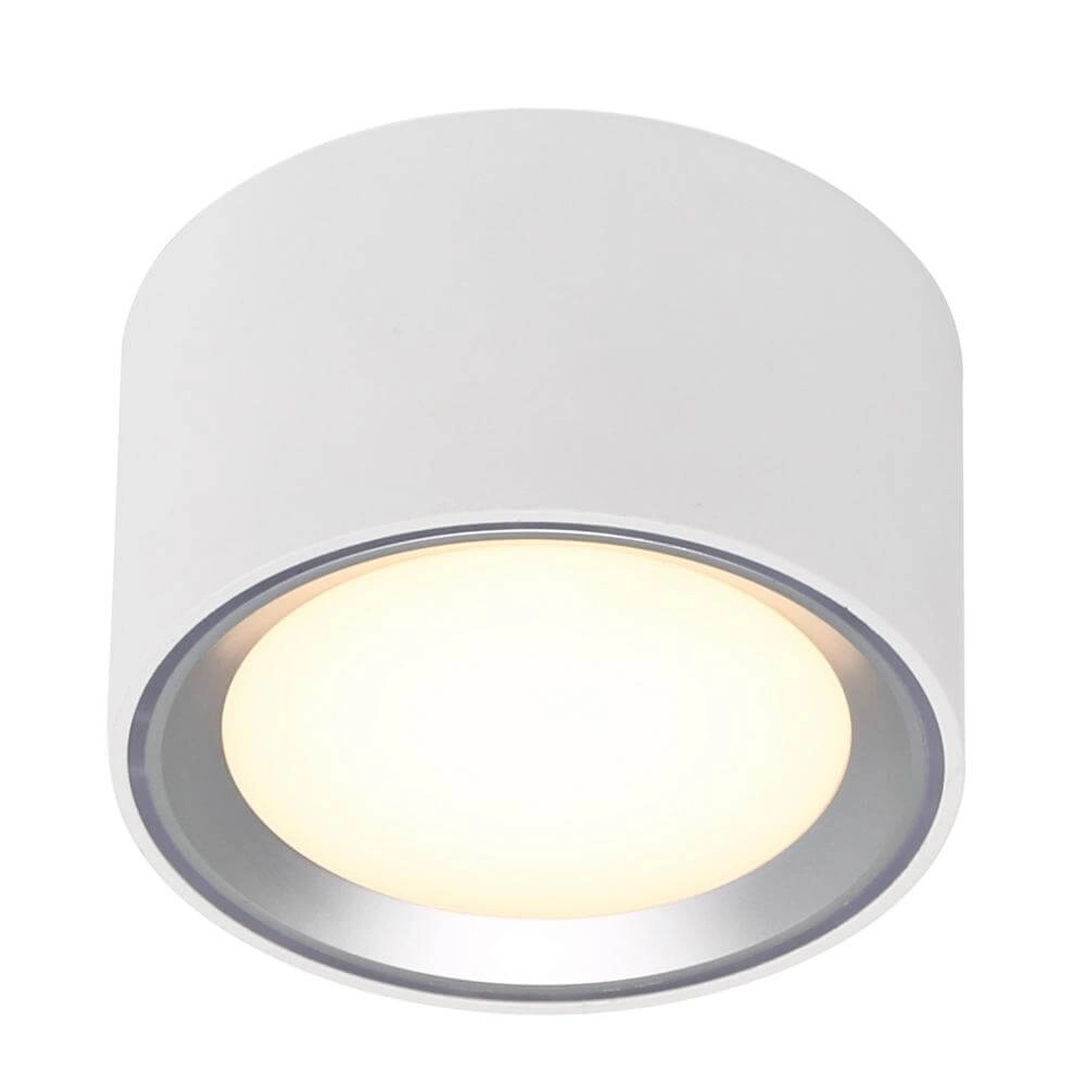 White spotlight with metal ring Fallon 6cm x Ø 10cm Nordlux 5701581415188