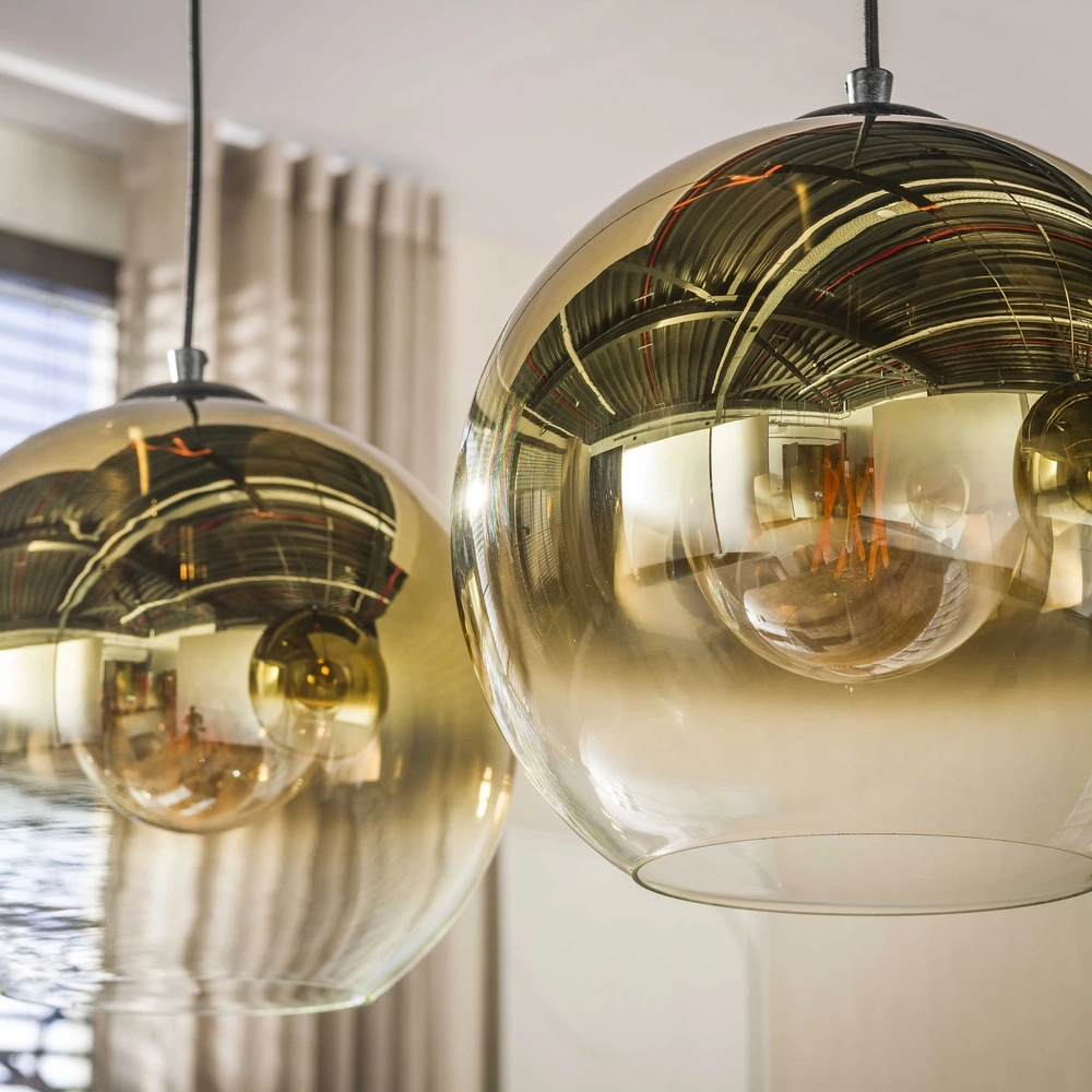 3L pendant light Bubble with gold fading glass Lyora 8716803511200