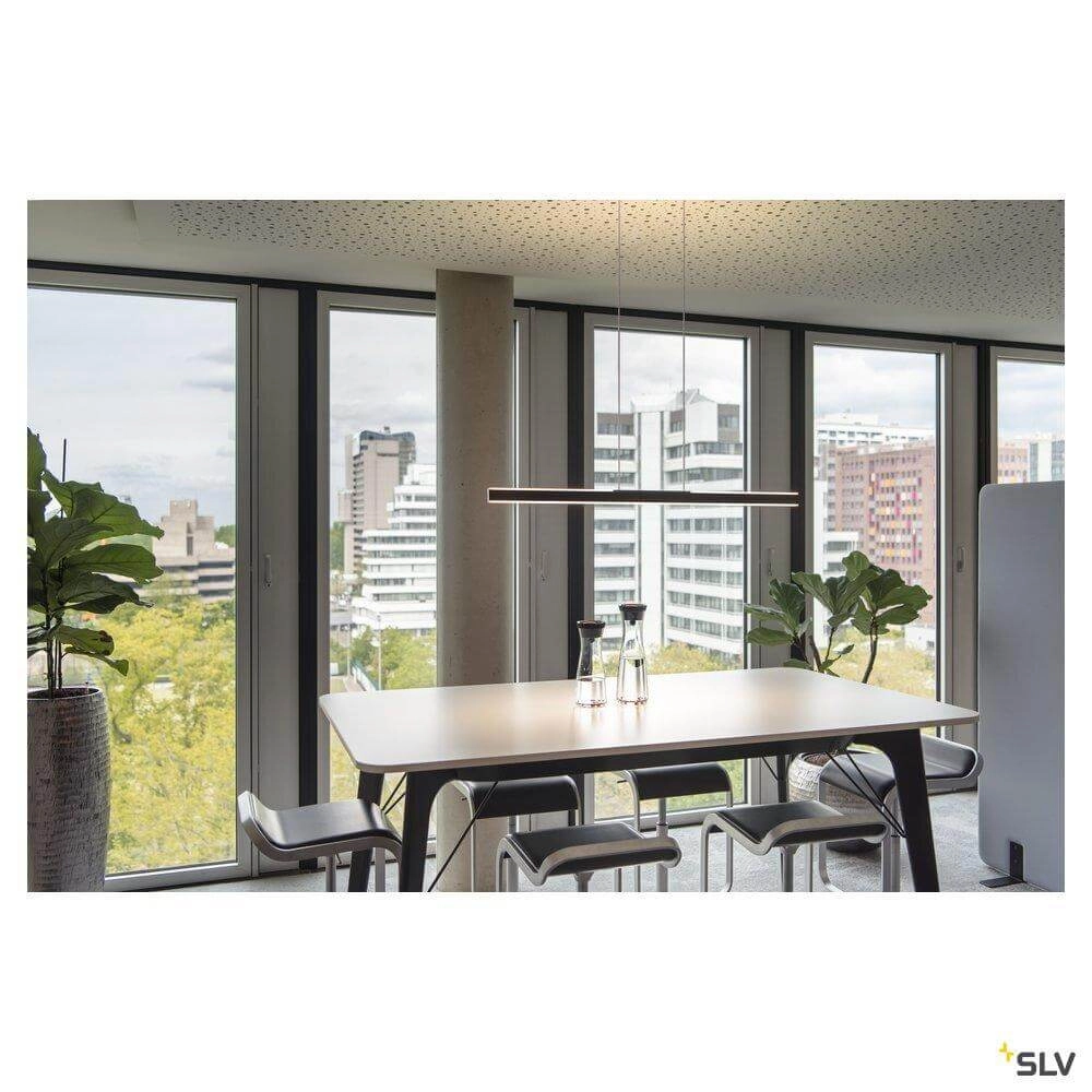 Black pendant lamp One Linear 2x10w - 104cm SLV 4024163262682