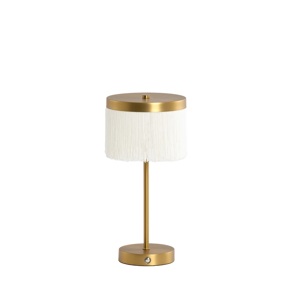 Rechargeable table lamp Diny Gold with white