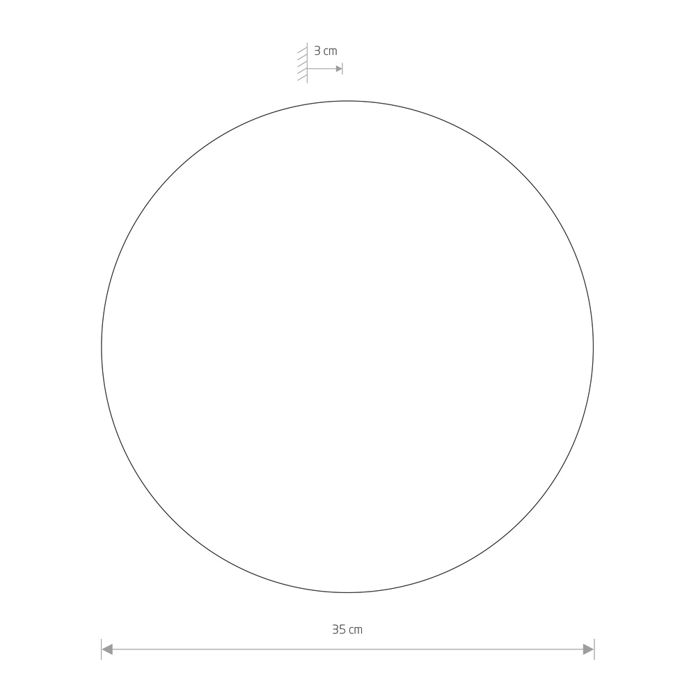 Design wall lamp Ring sand brown Ø 35cm Lyora 5903139126540